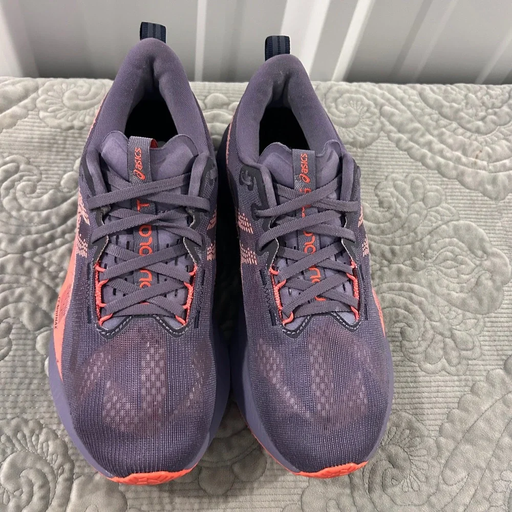 ASICS FF BLASTMAX Mens Running Shoes Active gym Midnight Sunrise Size 7.5